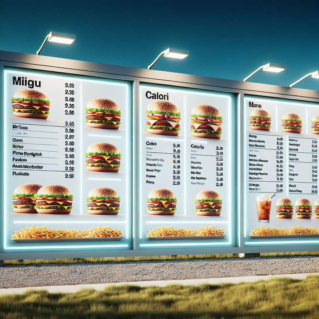 McDonald's Menu Prices with Calories in USA (2024)